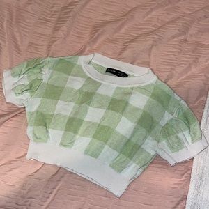 ✨CHECKERED CROP TOP✨